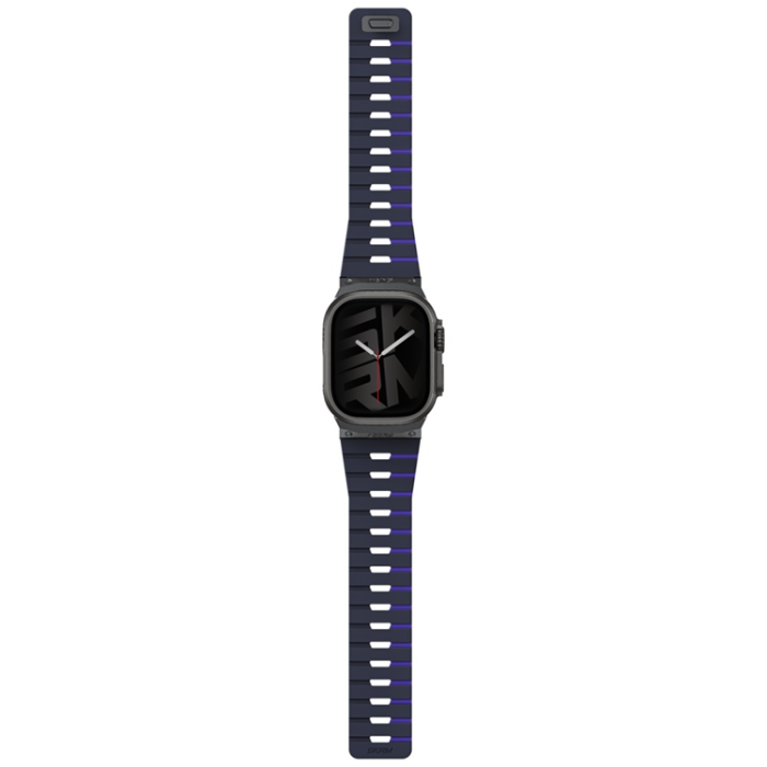 Skinarma - Skinarma Apple Watch 49/46/45/44 Armband Gemini - Marinblå