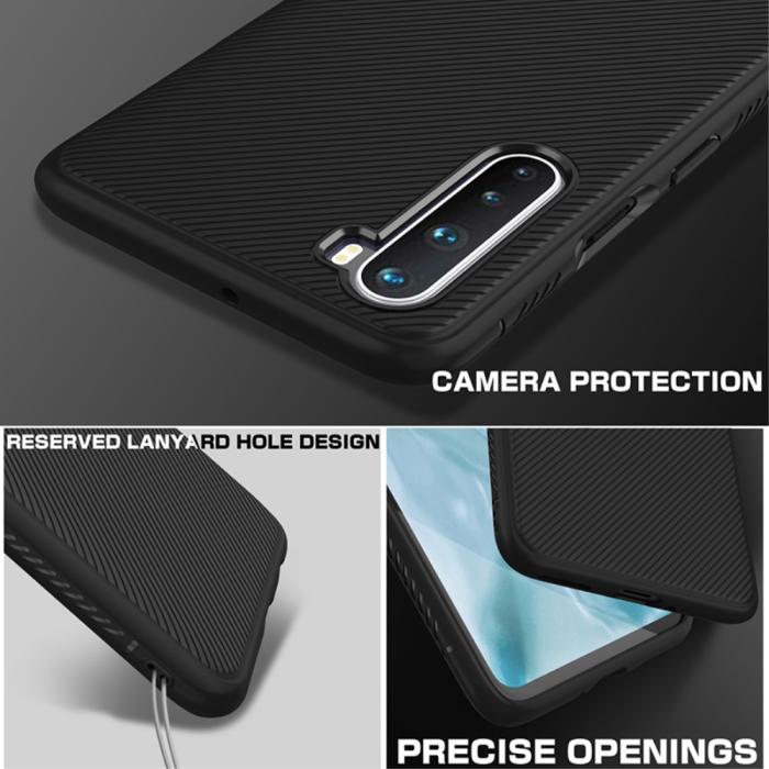 OEM - Jazz Twill Texture Skal Till OnePlus Nord - Svart