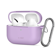 Tech-Protect - Tech-Protect Apple Airpods Pro 3 Skal Silikon Hook - Lavender