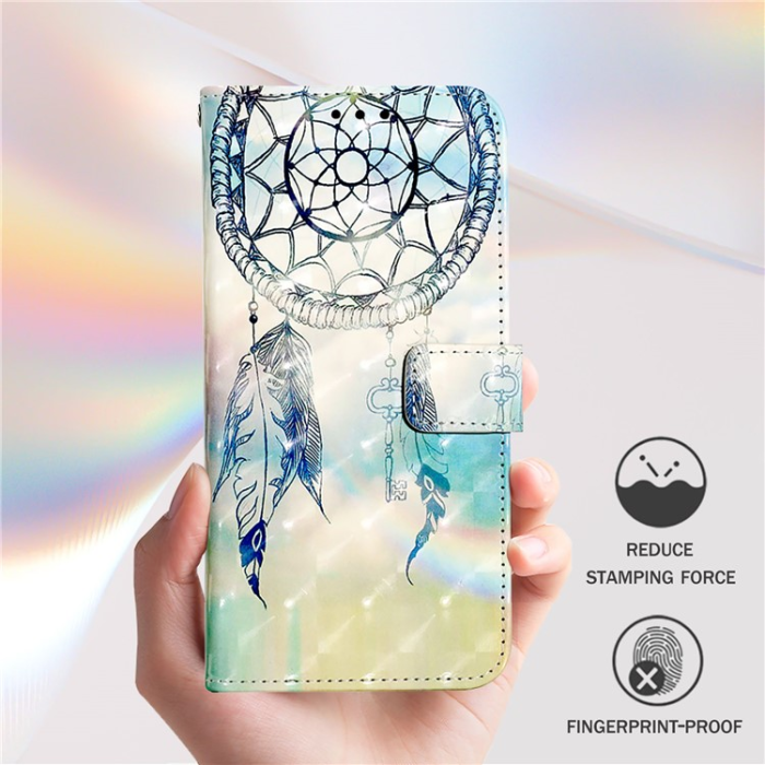 A-One Brand - iPhone 16e Plånboksfodral Printing Pattern Med Rem