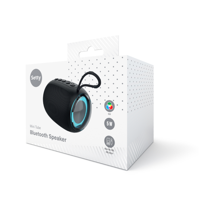 Setty - Setty Bluetooth Högtalare Minirör RGB GB-800 - Svart