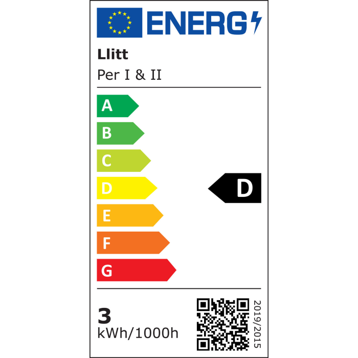 LLITT - LLITT Per II Väggarmatur LED IP54 3000K 6W 430lm - Vit