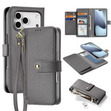 Dux Ducis - Dux Ducis iPhone 17 Pro Plånboksfodral MagSafe Detachable Lawa - Grå