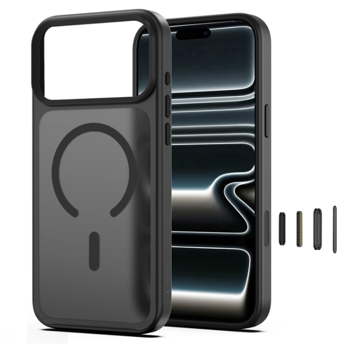 Tech-Protect - Tech-Protect Mobilskal För iPhone 18 Pro Magsafe Magmat - Matte Svart