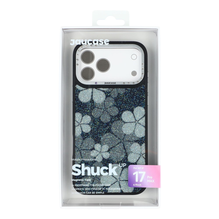 JAUCASE - JAUCASE iPhone 17 Pro MagSafe Mobilskal Flower - Svart