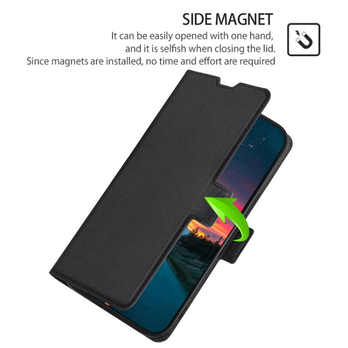OEM - Xiaomi 13 Lite Plånboksfodral Dual Magnetic Clasp - Svart