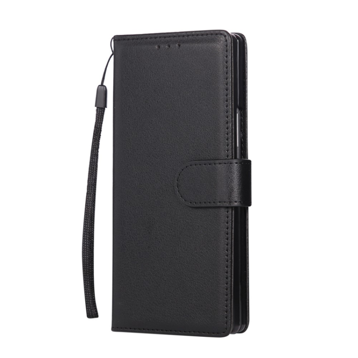 A-One Brand - Galaxy Z Fold7 Plånboksfodral Med Handledsrem - Svart