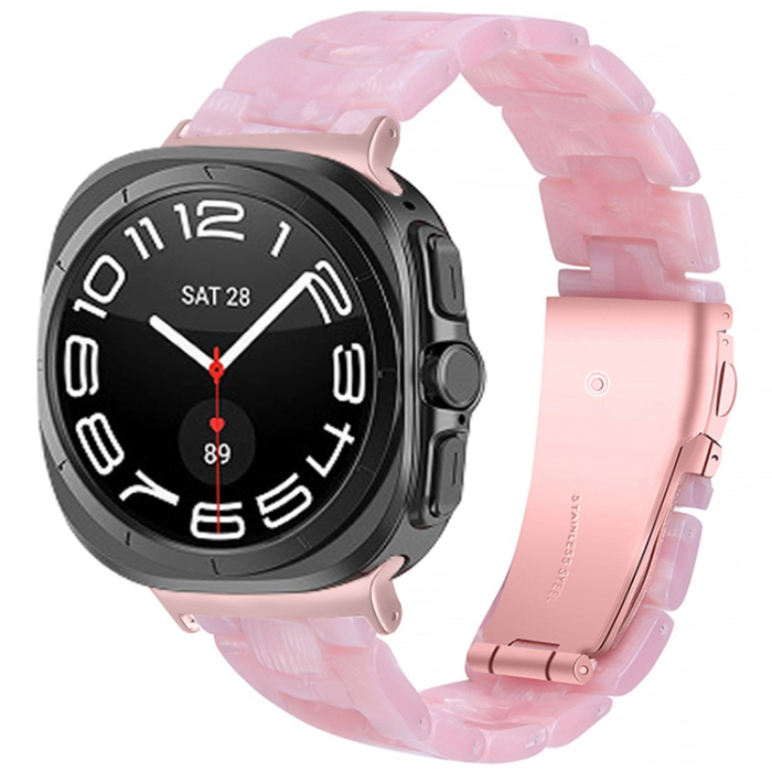 A-One Brand - Galaxy Watch 8/8 Classic (40/44/46mm) Armband Acrylic Resin - Rosa