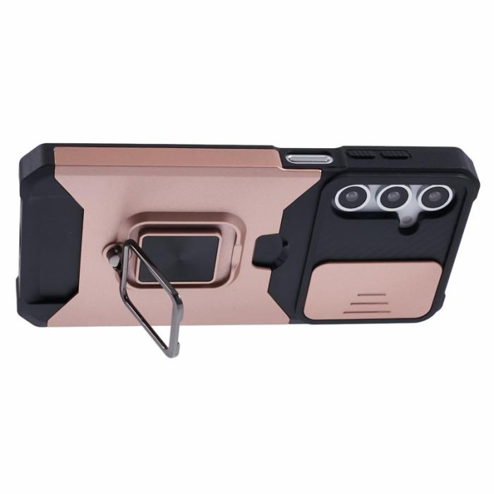 OEM - Mobilskal för Samsung Galaxy S26 Plus Kickstand PC + TPU - Roséguld