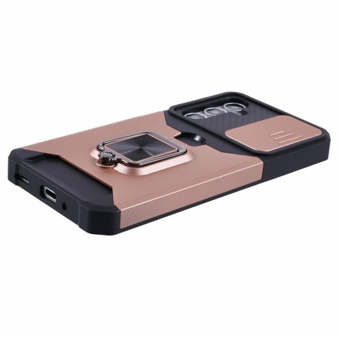 OEM - Mobilskal för Samsung Galaxy S26 Plus Kickstand PC + TPU - Roséguld