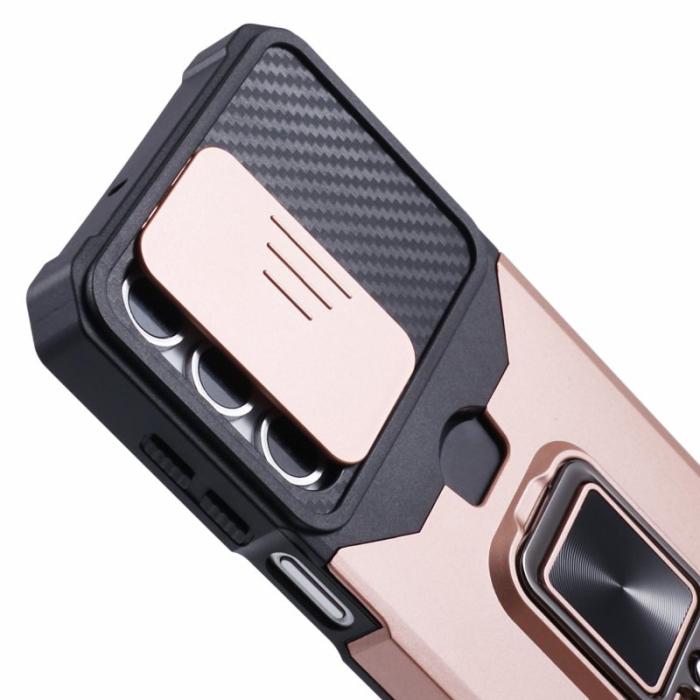 OEM - Mobilskal för Samsung Galaxy S26 Plus Kickstand PC + TPU - Roséguld