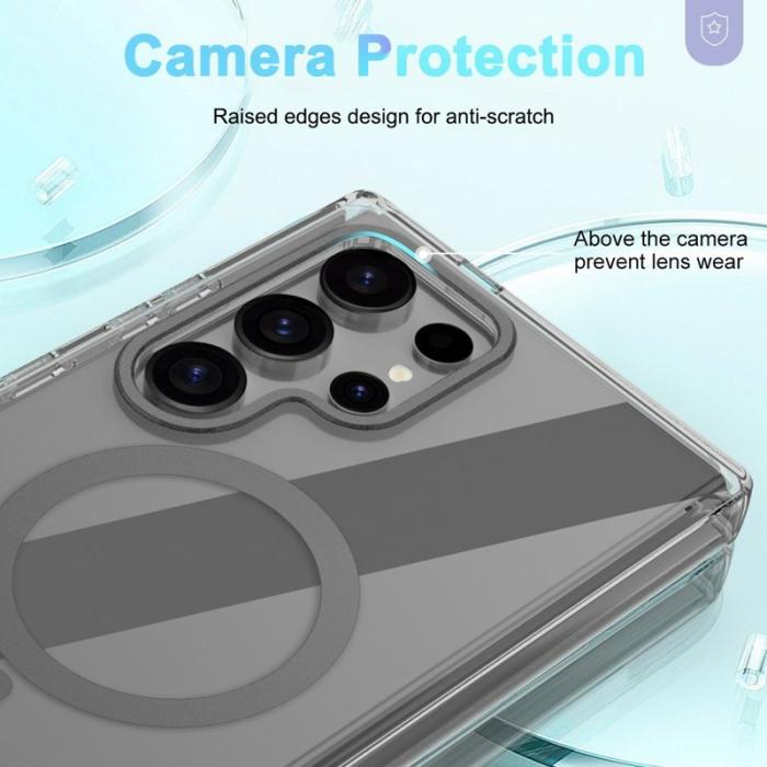 OEM - Mobilskal för Samsung Galaxy S26 Ultra Magnetiskt PC + TPU - Grå