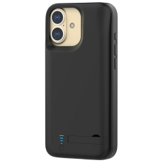 A-One Brand - iPhone 16 Batteriskal Kickstand 5000mAh - Svart