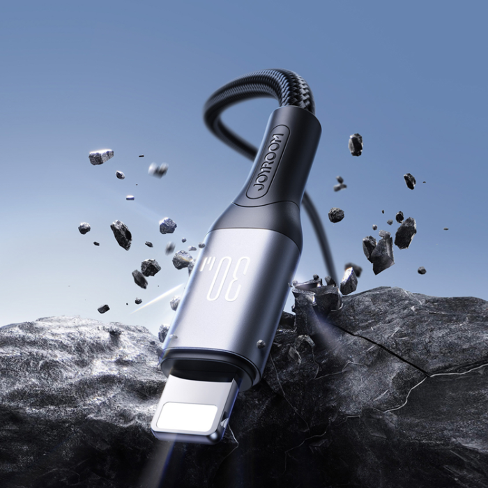Joyroom - Joyroom USB-C till Lightning kabel 30W 2m S-A28 - Svart