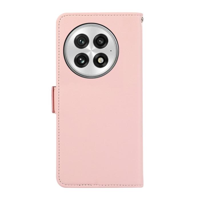 ABEEL - ABEEL Mobilskal till OnePlus 13 KonstLäder RFID-Skydd - Rosa