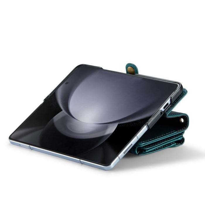 Caseme - CASEME Plånboksfodral Konstläder för Samsung Galaxy Z Fold5 - Grön