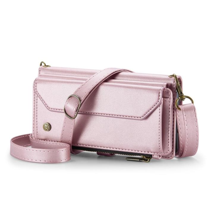 Caseme - CASEME Plånboksfodral Konstläder för Samsung Galaxy Z Fold5 - Rosa