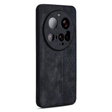 AZNS - AZNS Xiaomi 15 Ultra Fodral KonstL&auml;der - Skyddande - Svart