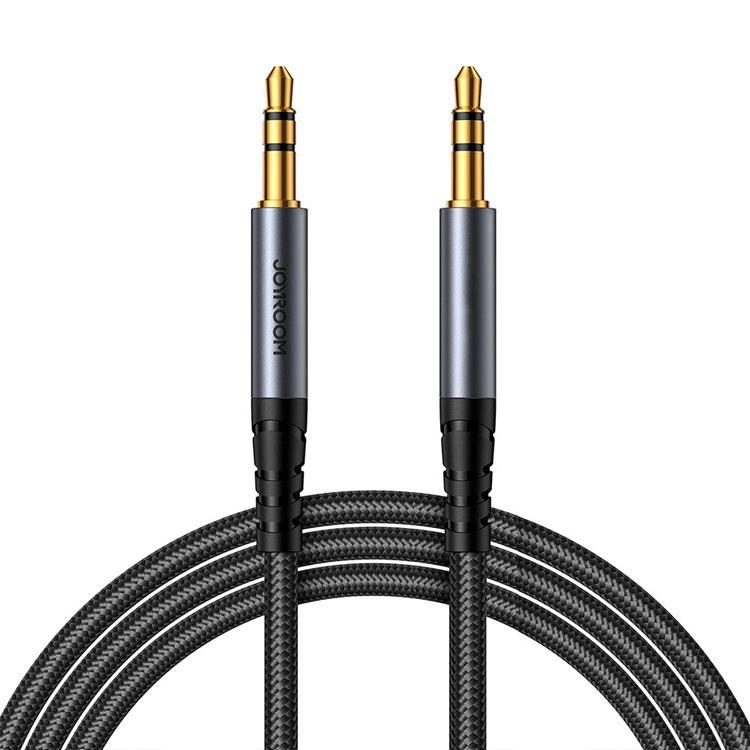 Joyroom Stereo Ljud kabel AUX 3.5 mm minijack 1.2m (SY-A08) - Svart | 505295 | AlltMobil