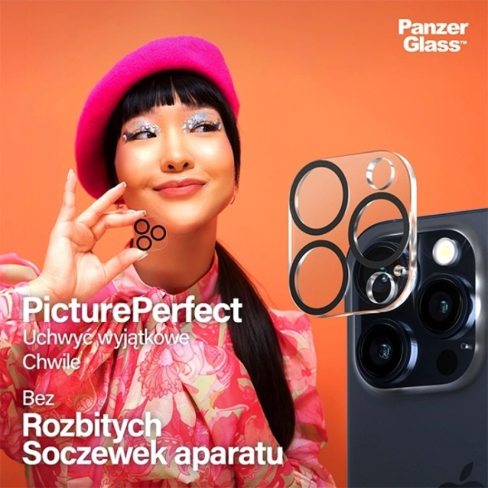 Panzer - PanzerGlass iPhone 15 Pro Max/15 Pro Kameralinsskydd Härdat Glas