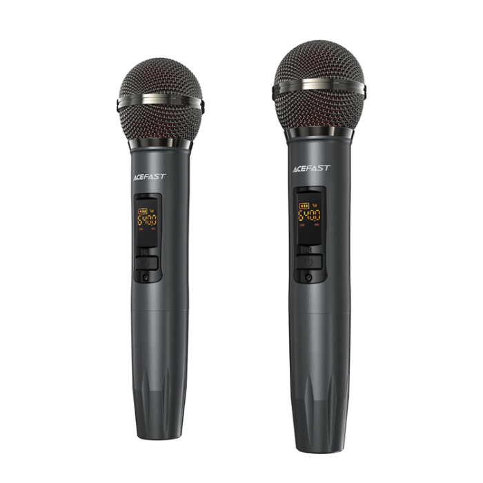Acefast - Acefast Trådlös Högtalare Med 2 Microphone - Svart