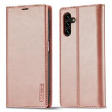LC.imeeke - LC.IMEEKE Samsung Galaxy S25 FE Pl&aring;nboksfodral Konstl&auml;der - Ros&eacute;guld