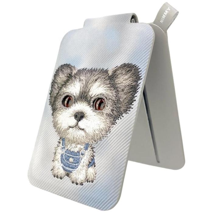 NIMMY - Nimmy MagSafe Korthållare och Mobilställ Big-Eye Cute Pets 2.0 Dog - Grå