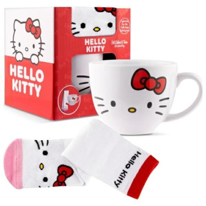 A-One Brand - Coriex Hello Kitty Presentset - Kopp med Strumpor