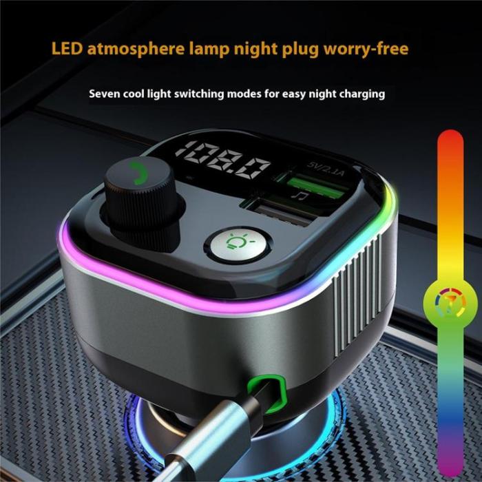 OEM - Billaddare 65W Snabbladdningsadapter med Bluetooth-Kompatibel MP3-Spelare GZ11