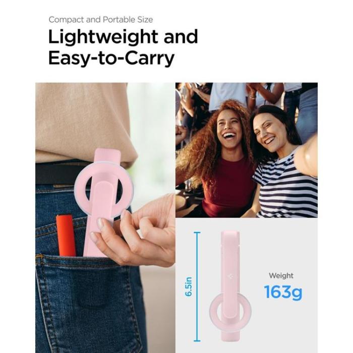 Spigen - Spigen Magsafe Bluetooth Selfie Stick Tripod - Misty Rose