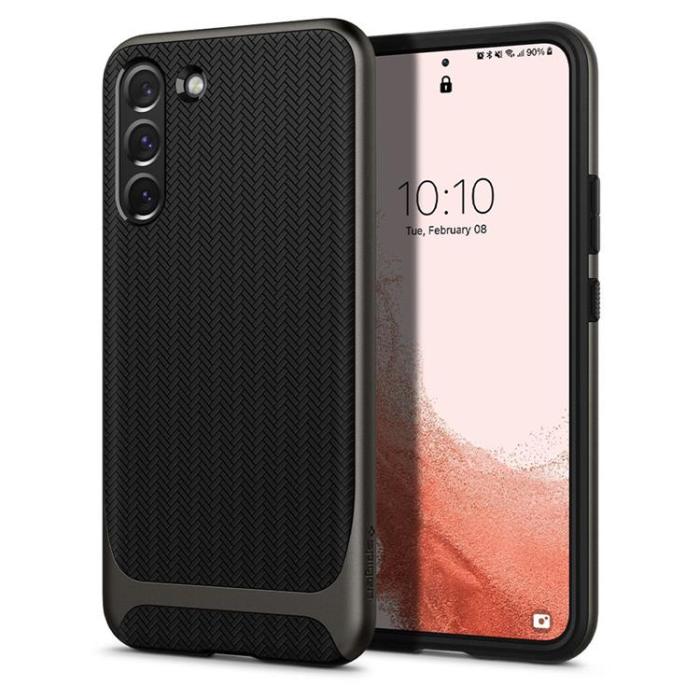 Spigen - Spigen Neo Hybrid Skal Galaxy S22 - Gunmetal