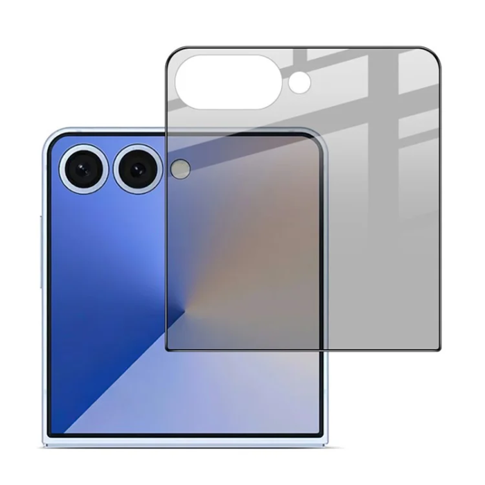 Imak - IMAK Galaxy Z Flip 7 Härdat Glas Skärmskydd Bak Anti Spy