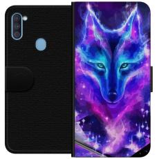 iSecrets - Plånboksfodral till Samsung Galaxy A11 med Neon Varg