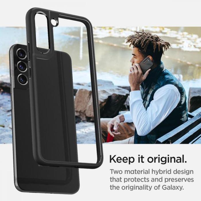 UTGATT - Spigen Ultra Hybrid Skal Galaxy S22 - Matte Svart
