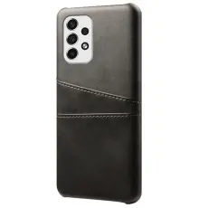 OEM - Korthållare Läder Skal Galaxy A53 5G - Svart
