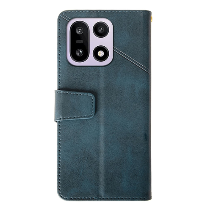 IDEWEI - IDEWEI OnePlus 15 5G Plånboksfodral Calf Texture Läder - Blå