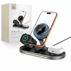 Tech-Protect - Tech-Protect Qi2.2 MagSafe Tr&aring;dl&ouml;s Laddare F&ouml;r iPhone/Apple Watch/AirPods