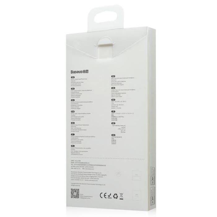 BASEUS - Baseus Simple Series Gel Skal iPhone 13 Pro - Svart