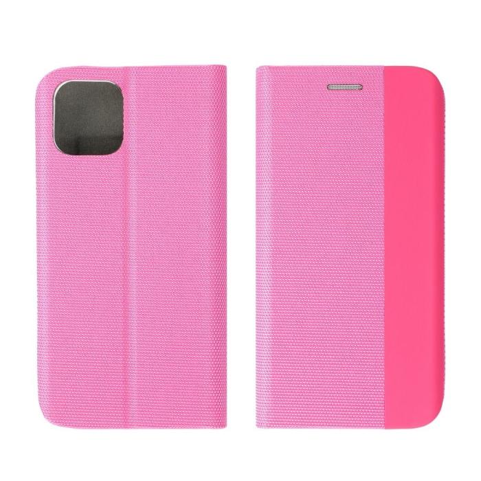 OEM - Galaxy A40 Plånboksfodral Sensitive Nylon Ljus- Rosa