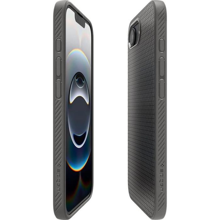 Spigen - Spigen iPhone 16e Mobilskal Liquid Air - Marble Grå