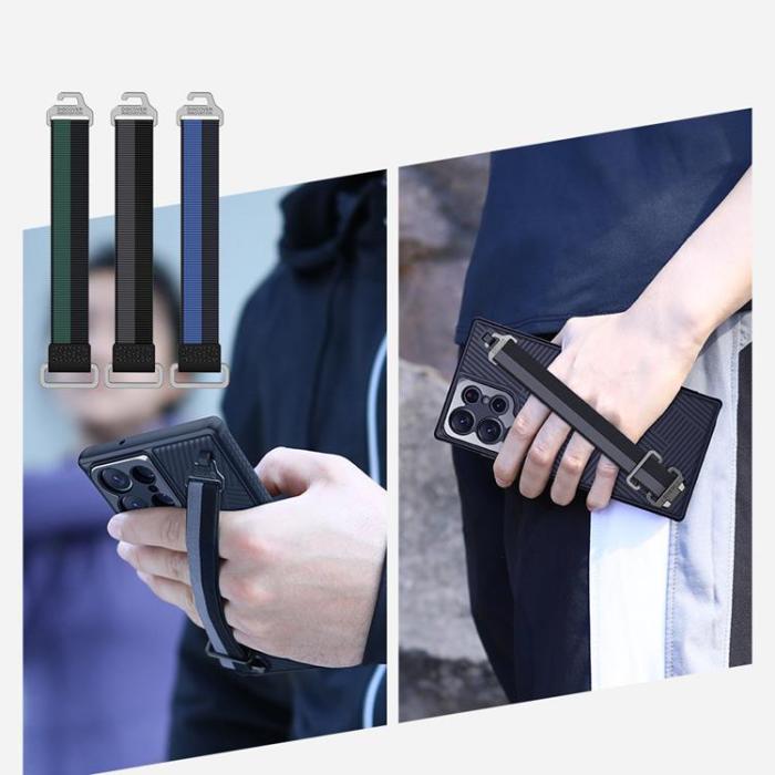 Nillkin - Nillkin Galaxy S23 Ultra Mobilskal Med Wrist Strap - Svart