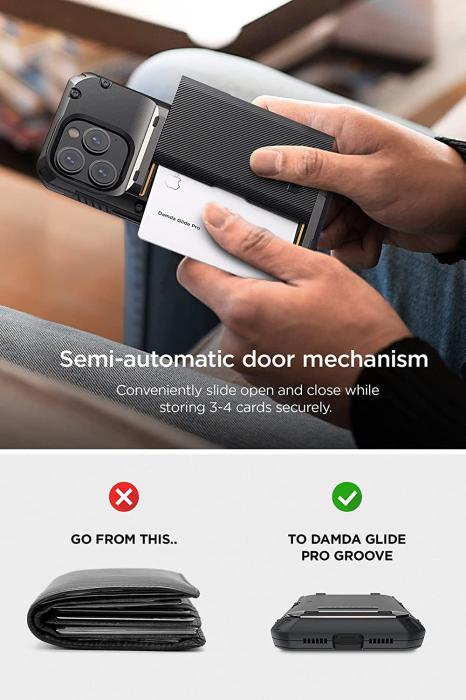 VERUS - VRS DESIGN Damda Glide Pro Skal iPhone 14 Pro Max - Svart