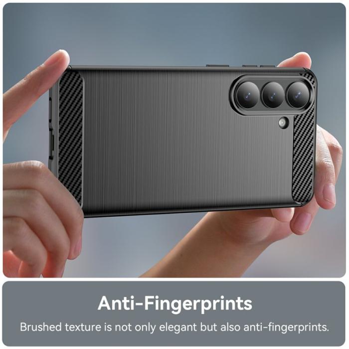 OEM - Mobilskal till Samsung Galaxy S26 Plus Skyddande MobilSvarttextur - Svart