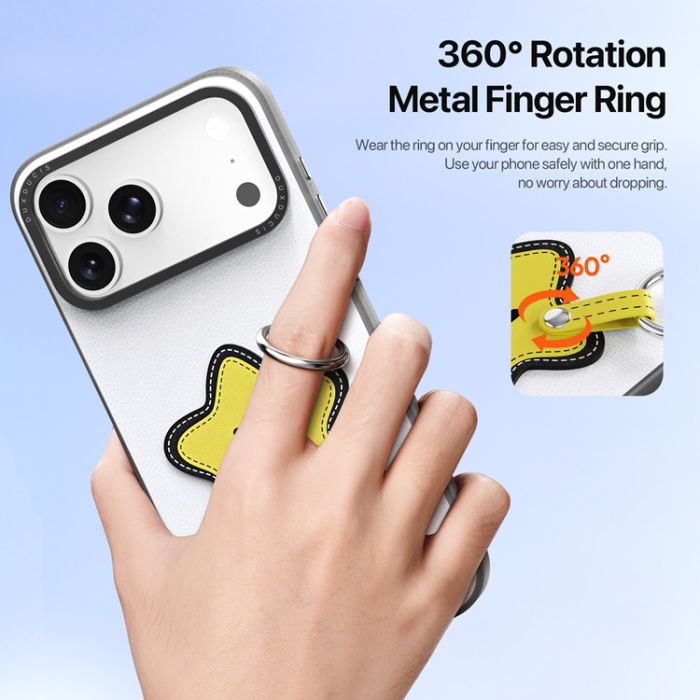 Dux Ducis - DUX DUCIS iPhone 17 Pro Max Mobilskal Fingerring/Rem Luvy Series