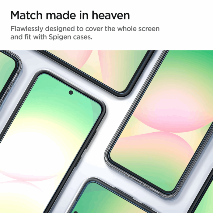 Spigen - [2-Pack] Spigen Galaxy A56 5G/S24 FE Härdat glas Skärmskydd EZ-Fit