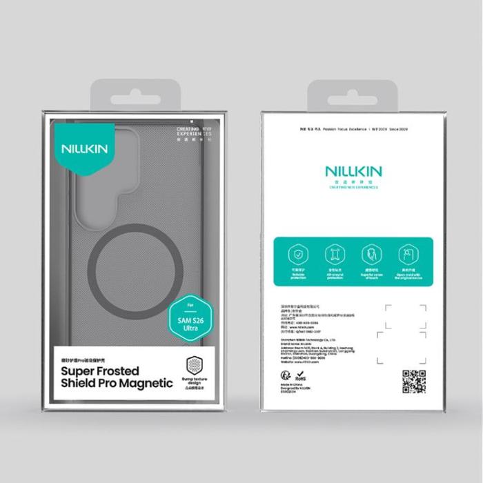Nillkin - Nillkin Mobilskal för Galaxy S26 Ultra MagSafe Super Frosted Shield Pro - Svart