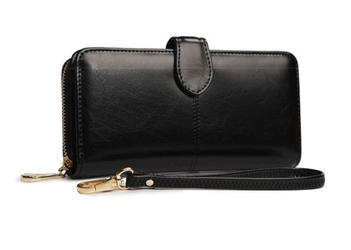 Zipper Clutch Multipurpose Plånbok - Svart | 2353 | AlltMobil