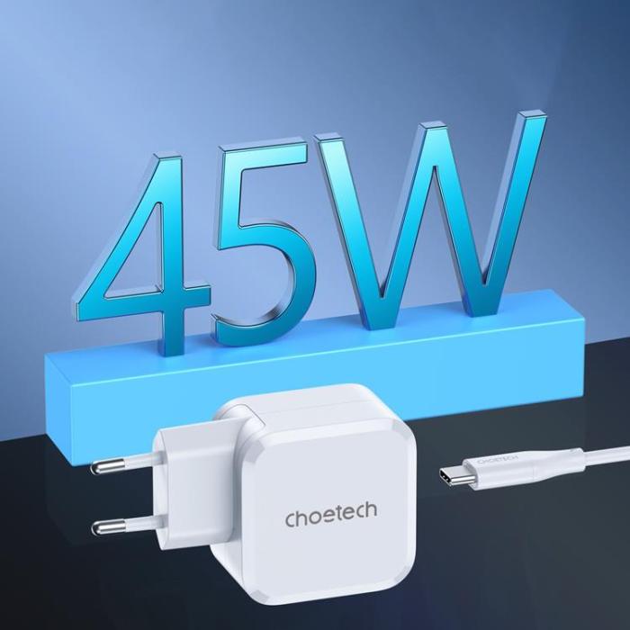 UTGATT1 - Choetech PD Snabb Väggladdare USB-C 45W - Vit