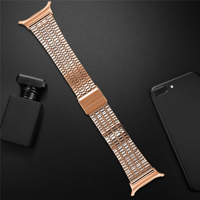 A-One Brand - Galaxy Watch 8/8 Classic (40/44/46mm) Armband Stainless Steel - Rosaguld