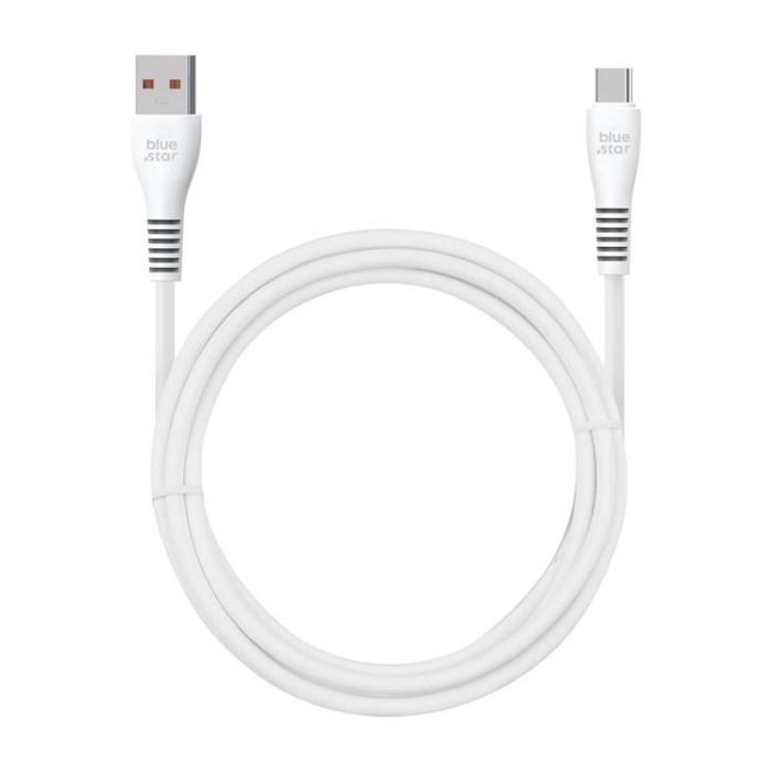 Blue Star - Blue Star USB-A - USB-C Kabel 1m 2A 12W DC99C - Vit